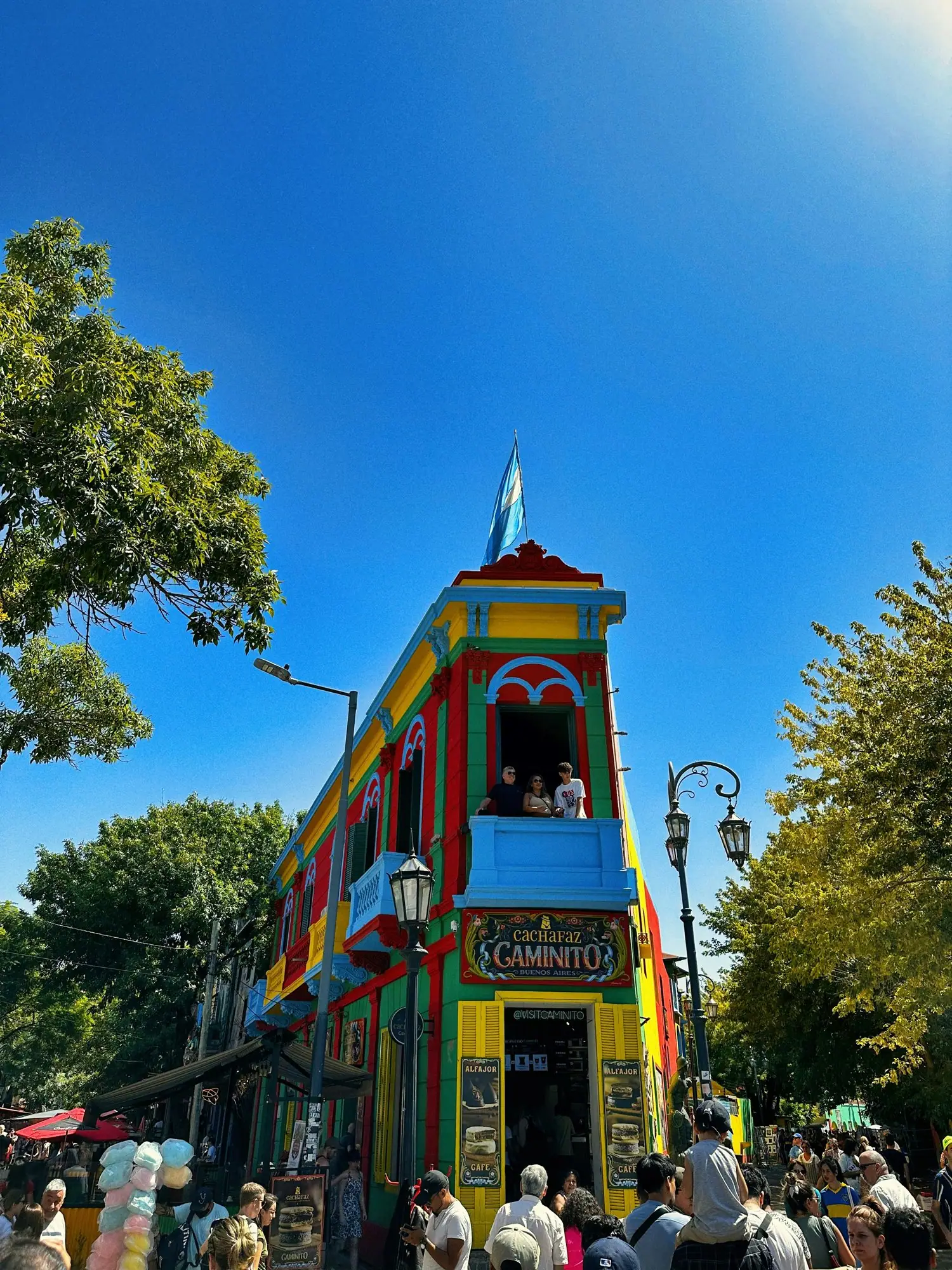 Casas de colores de Caminito en La Boca, Buenos Aires