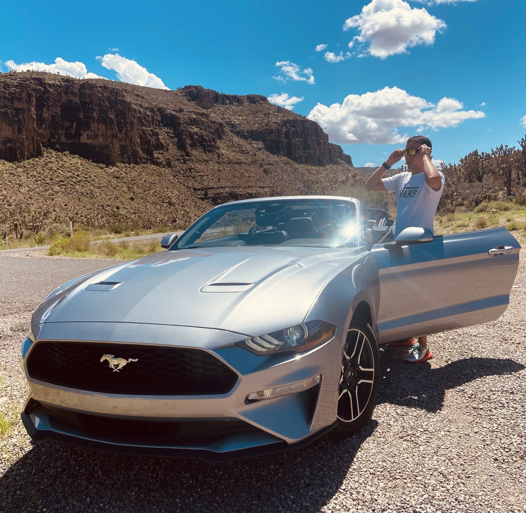 Convertible rentado en Las Vegas