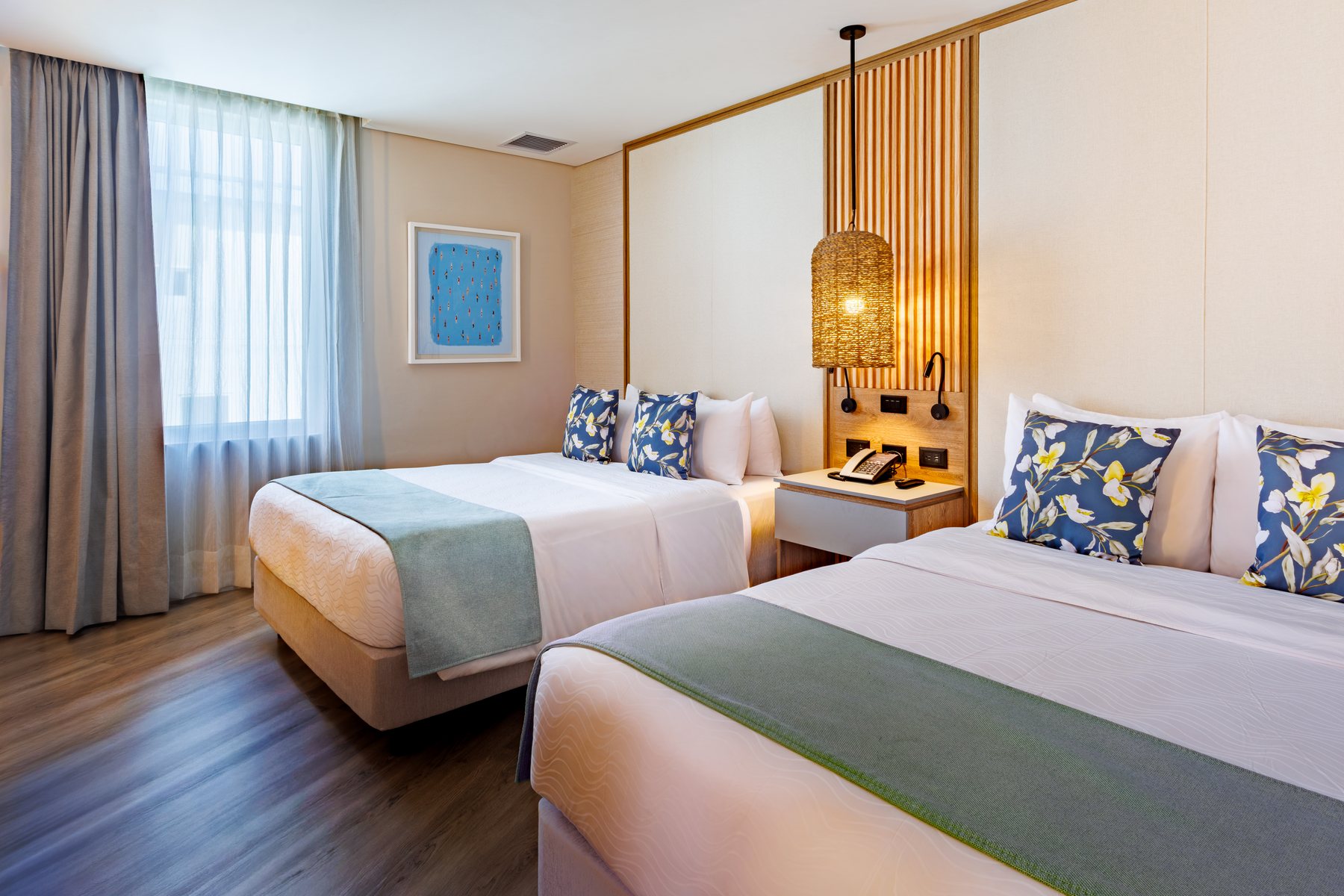 Habitación con dos camas queen del Grand Sirenis San Andrés