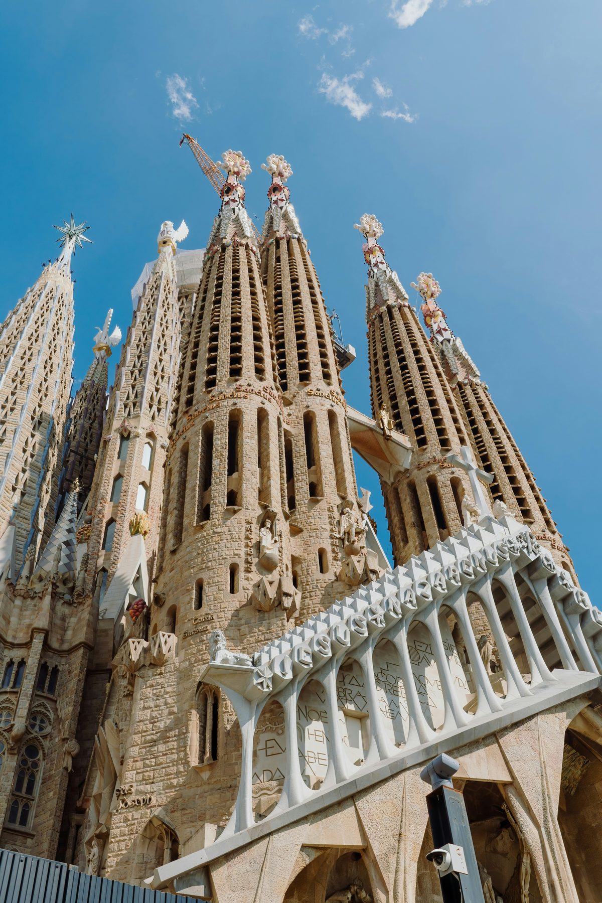 Torres de la Sagrada Familia de Gaudí en Barcelona